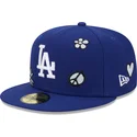 kepure-plokscia-melyna-priglundanti-59fifty-sunlight-pop-los-angeles-dodgers-mlb-new-era