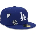 kepure-plokscia-melyna-priglundanti-59fifty-sunlight-pop-los-angeles-dodgers-mlb-new-era