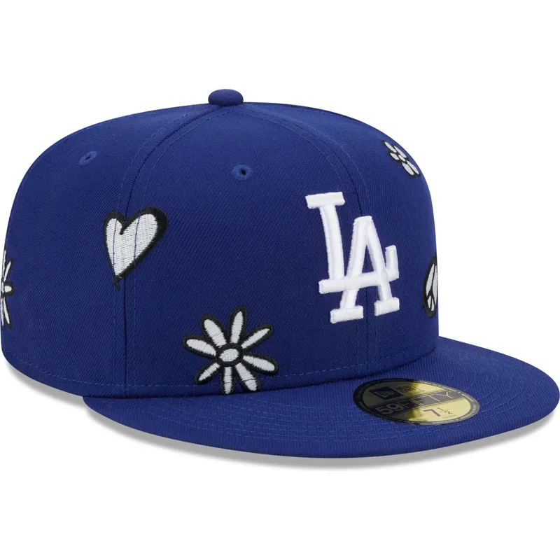 kepure-plokscia-melyna-priglundanti-59fifty-sunlight-pop-los-angeles-dodgers-mlb-new-era