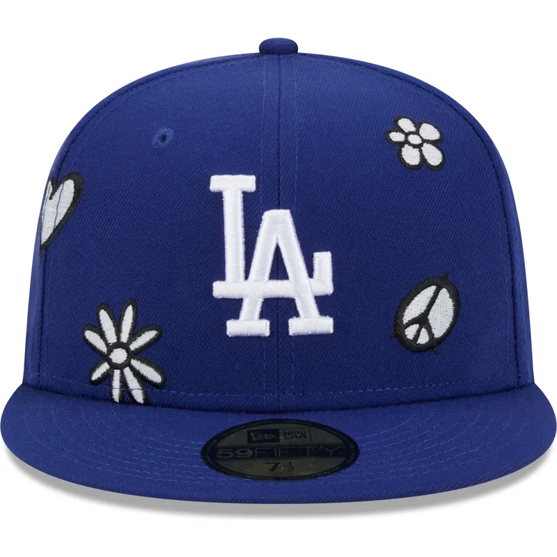 kepure-plokscia-melyna-priglundanti-59fifty-sunlight-pop-los-angeles-dodgers-mlb-new-era