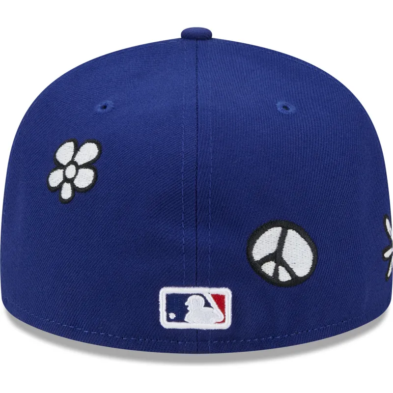kepure-plokscia-melyna-priglundanti-59fifty-sunlight-pop-los-angeles-dodgers-mlb-new-era