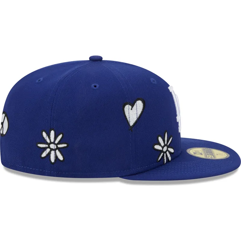 kepure-plokscia-melyna-priglundanti-59fifty-sunlight-pop-los-angeles-dodgers-mlb-new-era