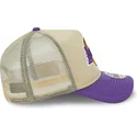 bezowo-fioletowa-czapka-truckerka-9forty-a-frame-all-day-trucker-los-angeles-lakers-nba-od-new-era