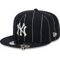 kepure-plokscia-tamsiai-melyna-snapback-9fifty-pinstripe-visor-clip-new-york-yankees-mlb-new-era