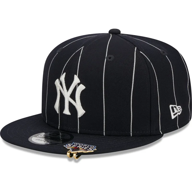 kepure-plokscia-tamsiai-melyna-snapback-9fifty-pinstripe-visor-clip-new-york-yankees-mlb-new-era