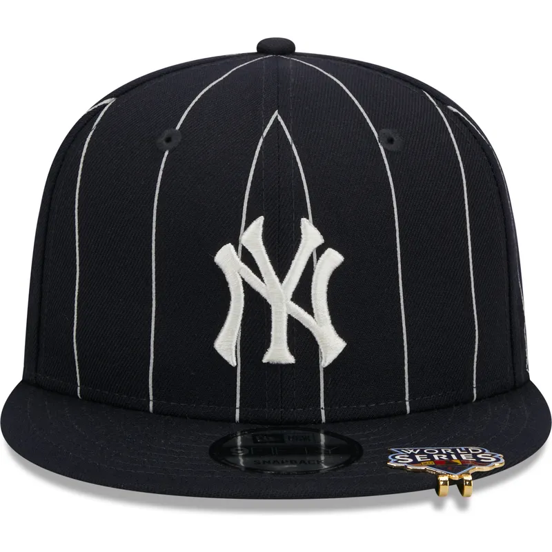 kepure-plokscia-tamsiai-melyna-snapback-9fifty-pinstripe-visor-clip-new-york-yankees-mlb-new-era