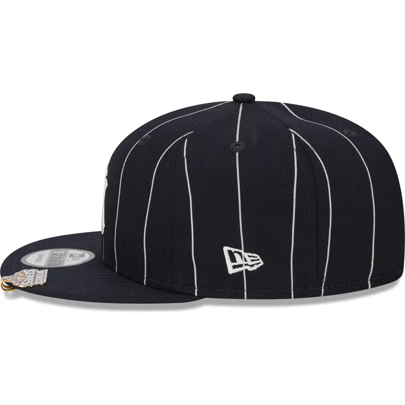kepure-plokscia-tamsiai-melyna-snapback-9fifty-pinstripe-visor-clip-new-york-yankees-mlb-new-era