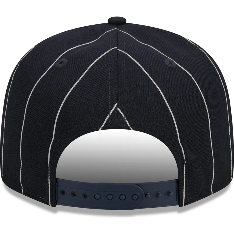 kepure-plokscia-tamsiai-melyna-snapback-9fifty-pinstripe-visor-clip-new-york-yankees-mlb-new-era