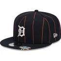 kepure-plokscia-tamsiai-melyna-snapback-9fifty-pinstripe-visor-clip-detroit-tigers-mlb-new-era