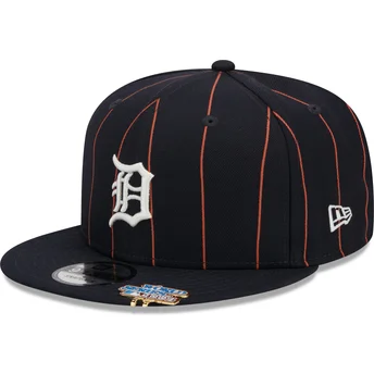 Cap plokščia navy blue snapback 9FIFTY Pinstripe Visor Clip Detroit Tigers MLB New Era