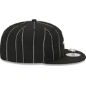 kepure-plokscia-juoda-snapback-9fifty-pinstripe-visor-clip-chicago-white-sox-mlb-new-era