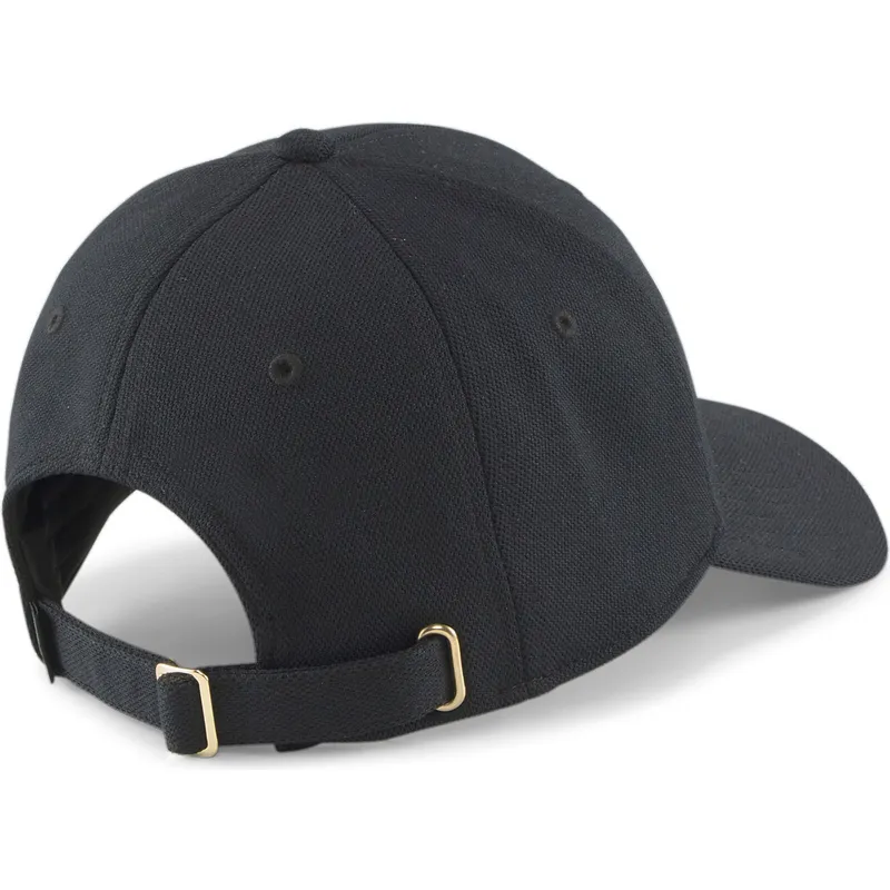 kepure-islenkta-juoda-reguliuojamas-gold-metal-cat-puma