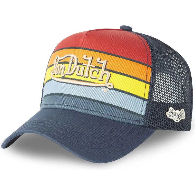 kepure-islenkta-tamsiai-melyna-snapback-sun-von-dutch