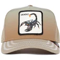 czapka-trucker-bezowa-skorpion-deadly-get-over-here-the-farm-od-goorin-bros
