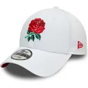 kepure-islenkta-balta-reguliuojamas-9forty-core-england-rugby-rfu-new-era