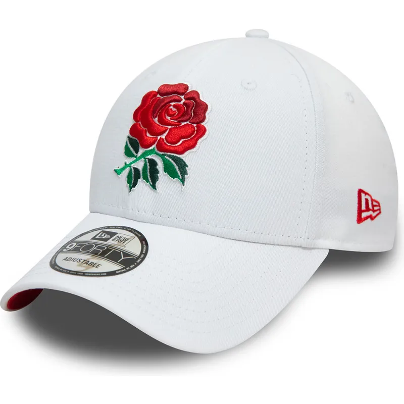 kepure-islenkta-balta-reguliuojamas-9forty-core-england-rugby-rfu-new-era