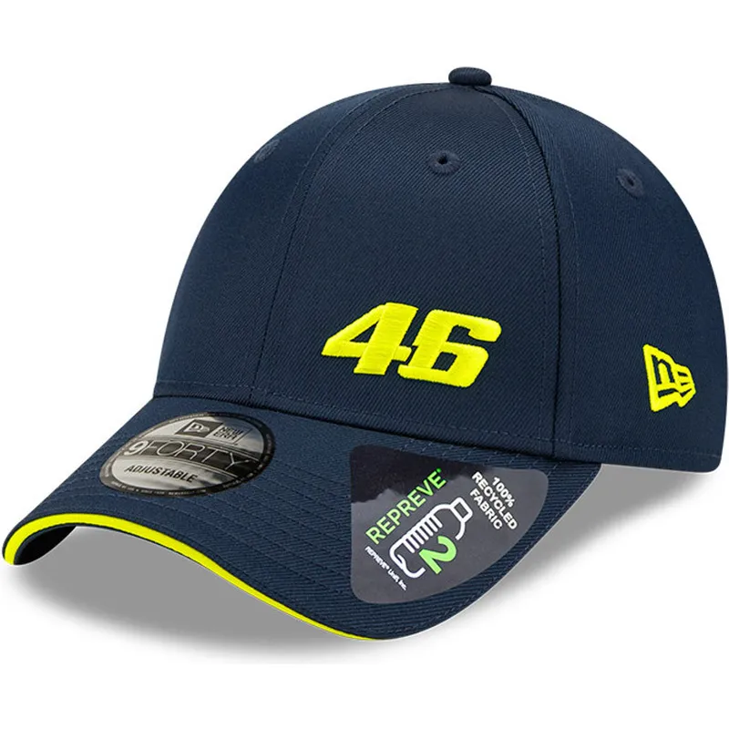 kepure-islenkta-tamsiai-melyna-reguliuojamas-9forty-repreve-flawless-valentino-rossi-vr46-motogp-new-era