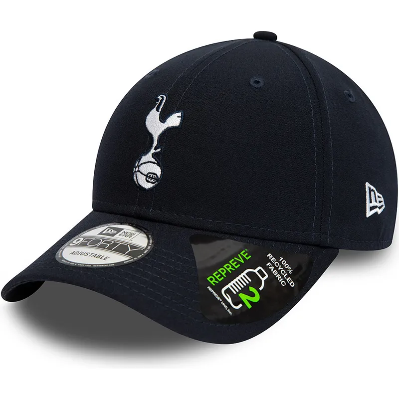 cap-islenkta-navy-blue-adjustable-strap-9forty-repreve-tottenham-hotspur-football-club-premier-league-new-era