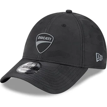 Czarna regulowana czapka z daszkiem w stylu kamuflażu 9FORTY Ducati Motor MotoGP od New Era