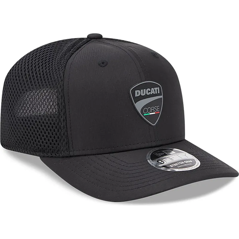 kepure-islenkta-juoda-snapback-9fifty-stretch-snap-ripstop-ducati-motor-motogp-new-era