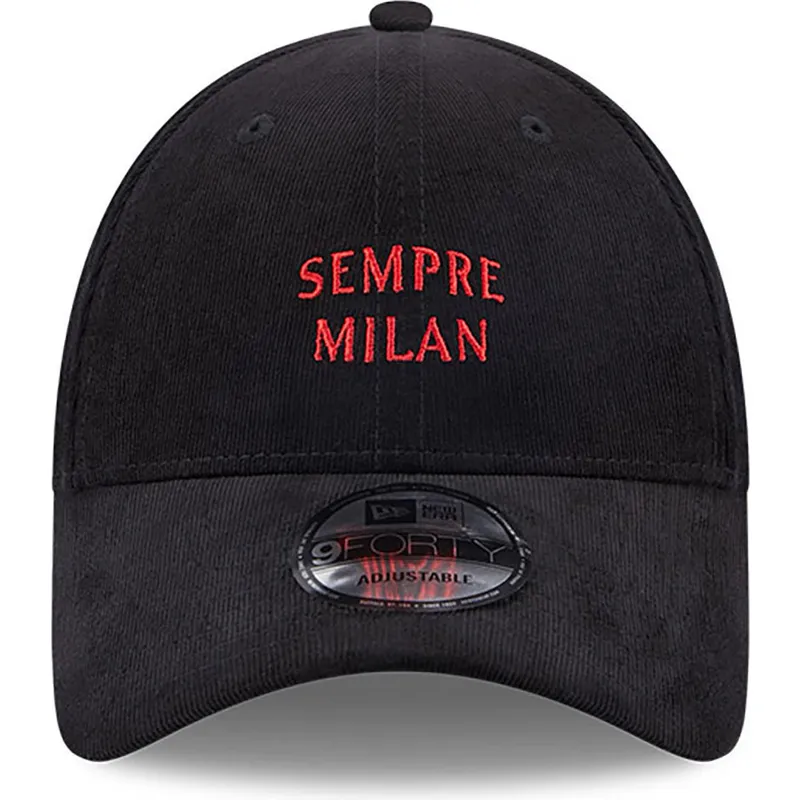 kepure-islenkta-juoda-reguliuojamas-sempre-milan-9forty-needle-cord-ac-milan-serie-a-new-era kepure-islenkta-juoda-reguliuojamas-sempre-milan-9forty-needle-cord-ac-milan-serie-a-new-era