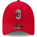 kepure-islenkta-raudona-reguliuojamas-9forty-core-ac-milan-serie-a-new-era