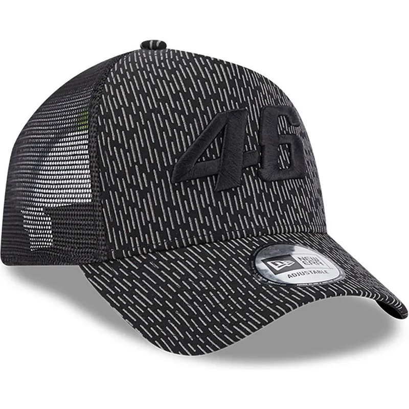 kepure-islenkta-juoda-snapback-a-frame-reflective-all-over-print-valentino-rossi-vr46-motogp-new-era