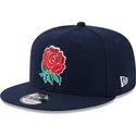 kepure-plokscia-melyna-snapback-9fifty-wool-england-rugby-rfu-new-era