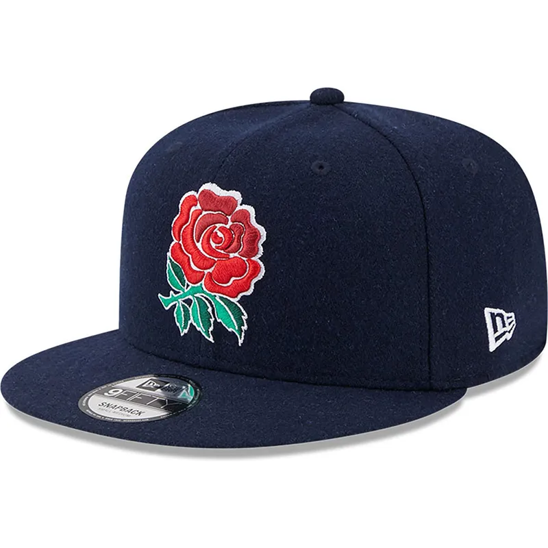 kepure-plokscia-melyna-snapback-9fifty-wool-england-rugby-rfu-new-era