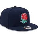 kepure-plokscia-melyna-snapback-9fifty-wool-england-rugby-rfu-new-era