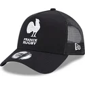 kepure-islenkta-juoda-snapback-a-frame-monochrome-french-rugby-federation-ffr-new-era