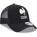 kepure-islenkta-juoda-snapback-a-frame-monochrome-french-rugby-federation-ffr-new-era