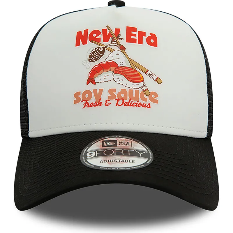 kepure-islenkta-juoda-snapback-soy-sauce-a-frame-food-new-era