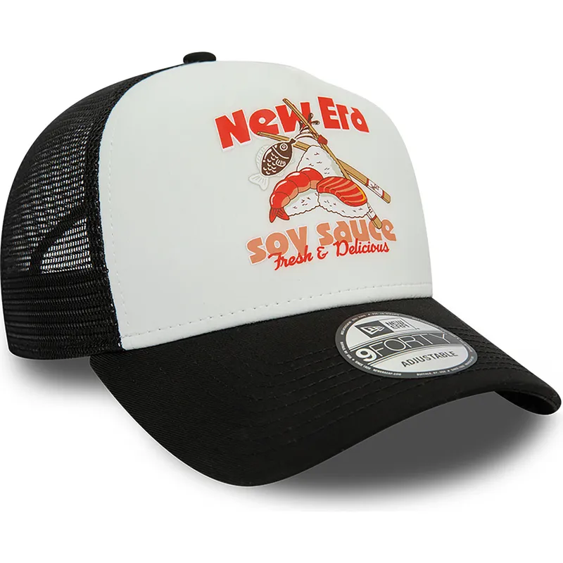 kepure-islenkta-juoda-snapback-soy-sauce-a-frame-food-new-era