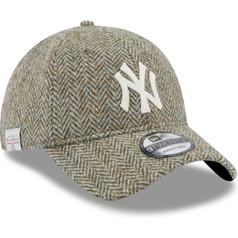 kepure-islenkta-pilka-reguliuojamas-9twenty-tweed-pack-new-york-yankees-mlb-new-era