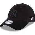 kepure-islenkta-juoda-reguliuojamas-9forty-cord-new-york-yankees-mlb-new-era