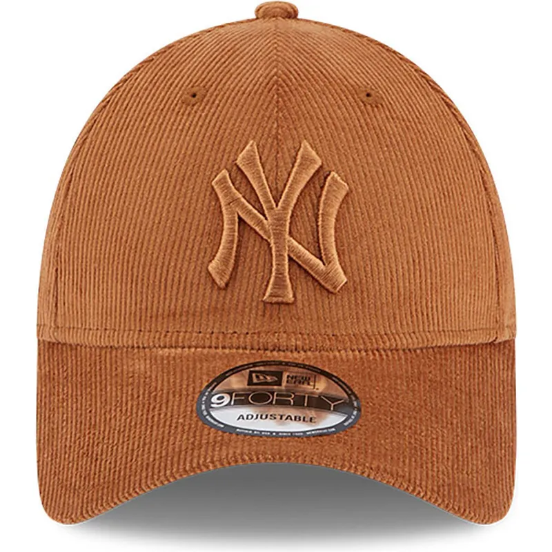 kepure-islenkta-ruda-reguliuojamas-9forty-cord-new-york-yankees-mlb-new-era