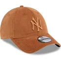 kepure-islenkta-ruda-reguliuojamas-9forty-cord-new-york-yankees-mlb-new-era