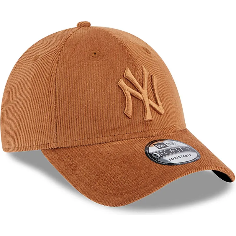kepure-islenkta-ruda-reguliuojamas-9forty-cord-new-york-yankees-mlb-new-era