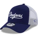 kepure-islenkta-melyna-snapback-a-frame-team-script-los-angeles-dodgers-mlb-new-era