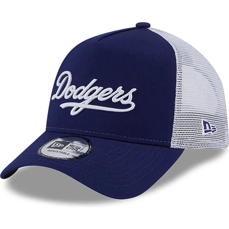 kepure-islenkta-melyna-snapback-a-frame-team-script-los-angeles-dodgers-mlb-new-era