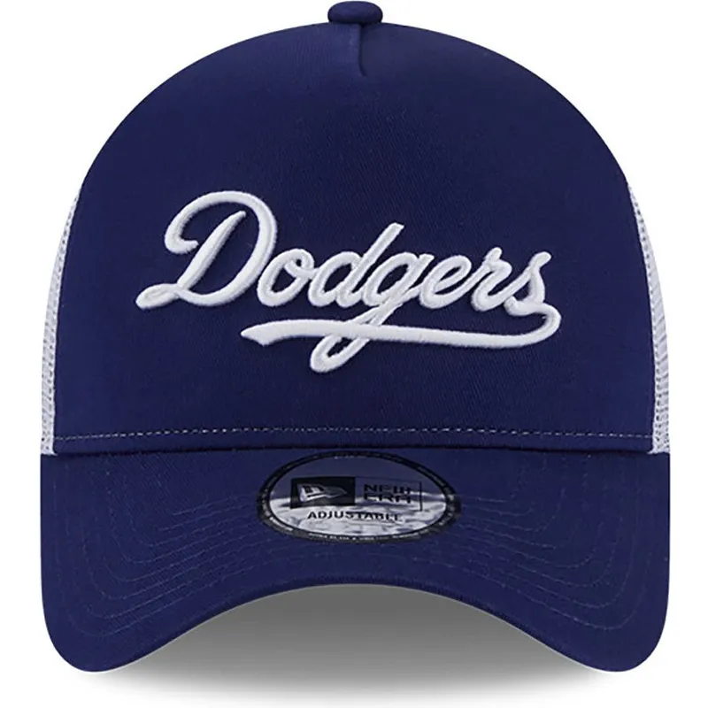 kepure-islenkta-melyna-snapback-a-frame-team-script-los-angeles-dodgers-mlb-new-era