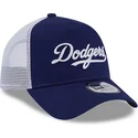 kepure-islenkta-melyna-snapback-a-frame-team-script-los-angeles-dodgers-mlb-new-era