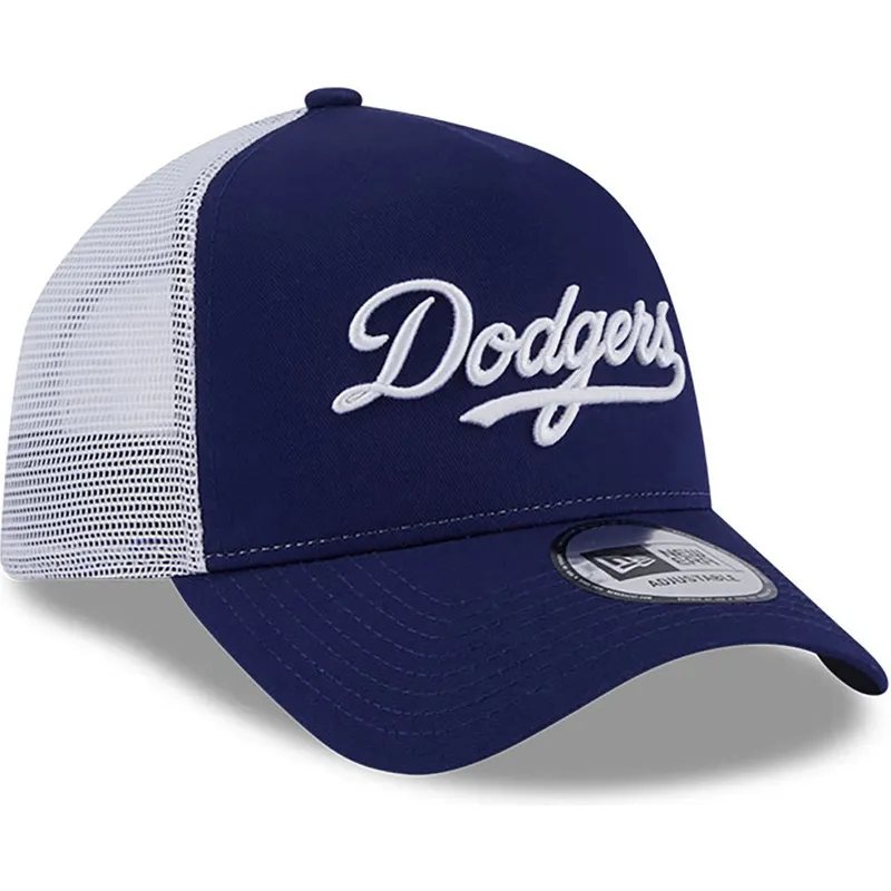 kepure-islenkta-melyna-snapback-a-frame-team-script-los-angeles-dodgers-mlb-new-era