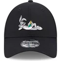kepure-islenkta-juoda-reguliuojamas-9forty-bugs-bunny-looney-tunes-new-era