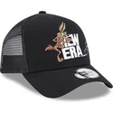 kepure-islenkta-juoda-snapback-a-frame-coyote-y-correcaminos-looney-tunes-new-era