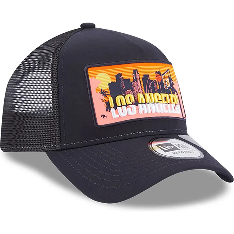kepure-islenkta-tamsiai-melyna-snapback-a-frame-repreve-license-plate-los-angeles-new-era