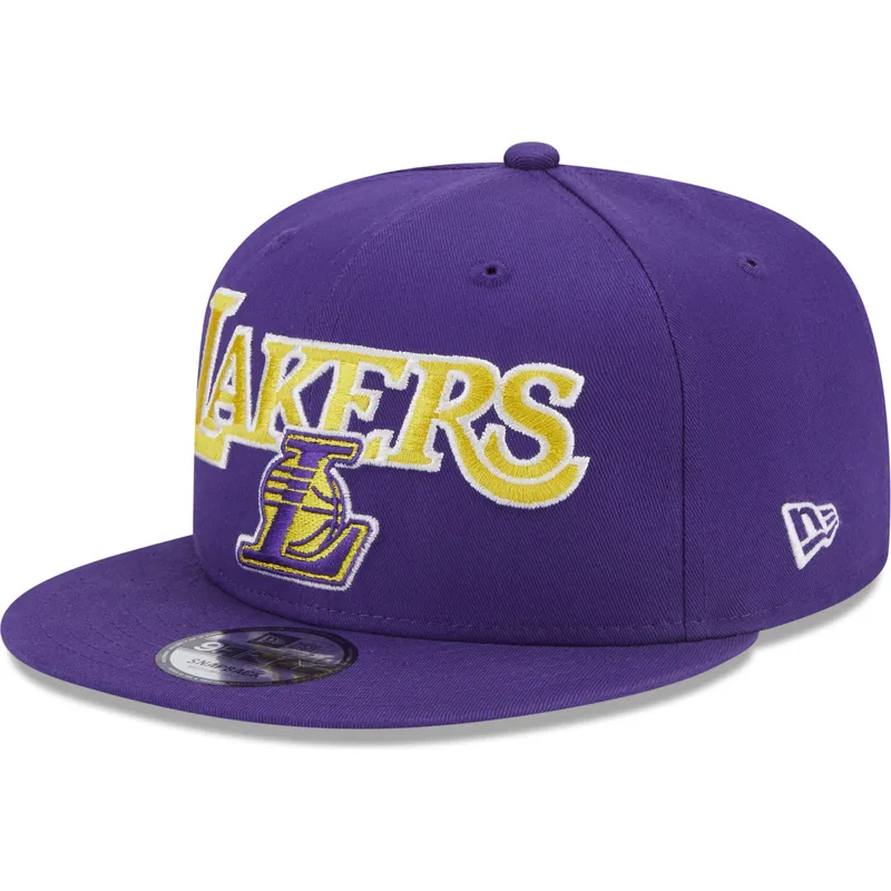 fioletowa-czapka-z-daszkiem-snapback-9fifty-patch-los-angeles-lakers-nba-new-era
