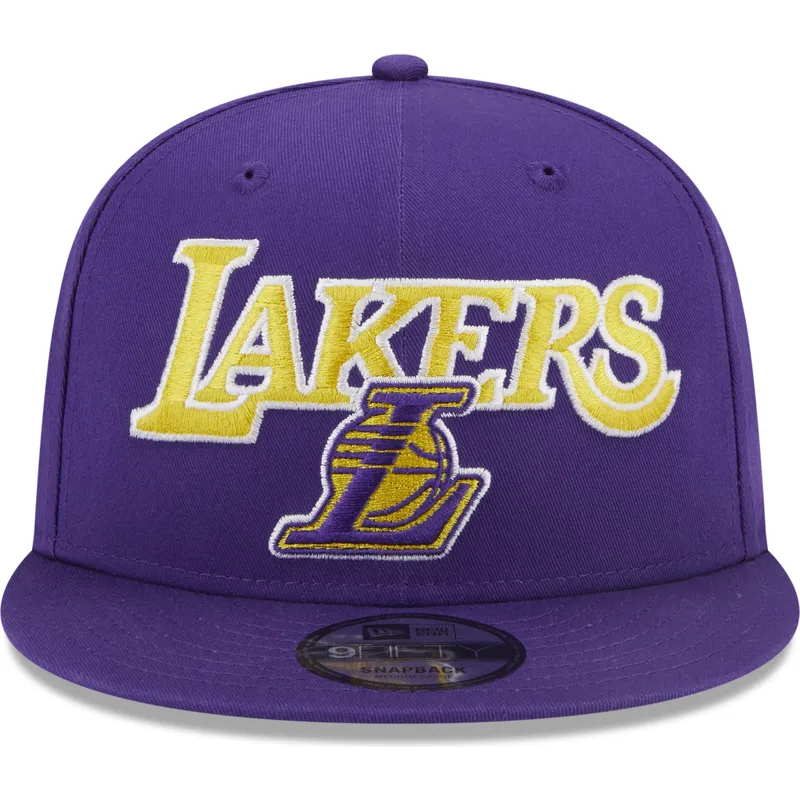 fioletowa-czapka-z-daszkiem-snapback-9fifty-patch-los-angeles-lakers-nba-new-era
