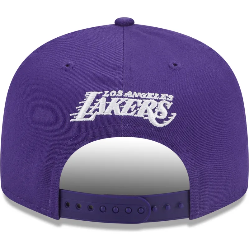 fioletowa-czapka-z-daszkiem-snapback-9fifty-patch-los-angeles-lakers-nba-new-era